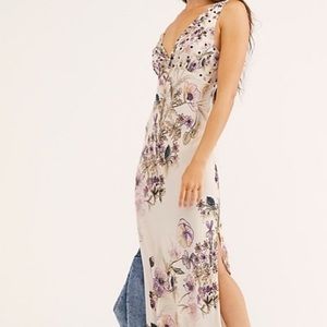 Free People Never Too Late Maxi Dress Ivory New